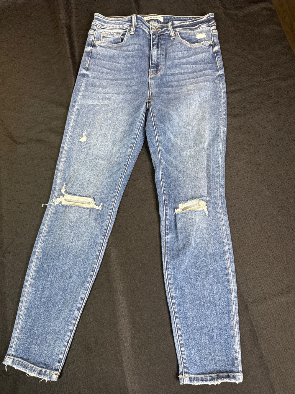 Flying Monkey Light Blue Distressed Skinny Jeans Size 29